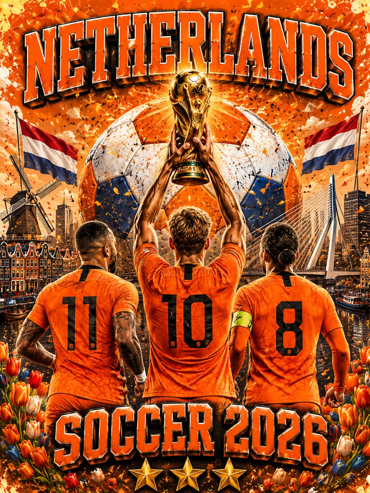 Netherlands Soccer 2026 Shirt – Dutch Football Fan Gift by UrbanPrintVibes