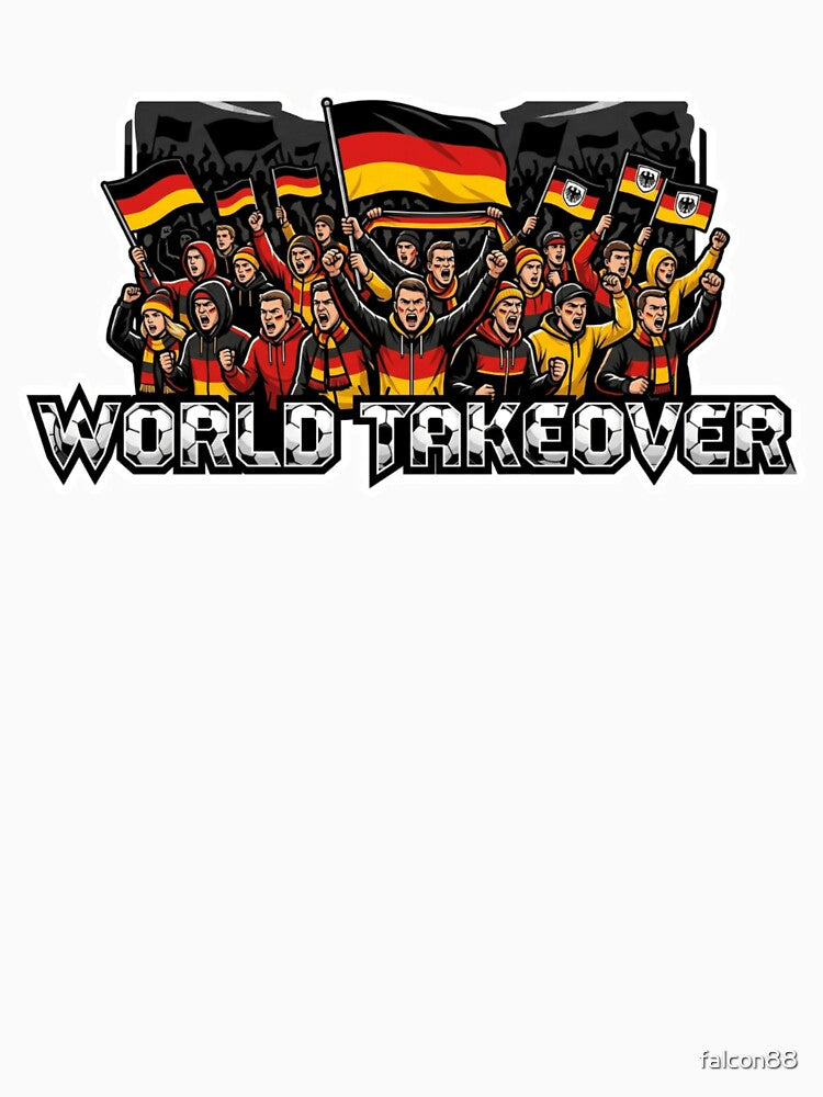 Germany Soccer Fans Iron Power Sticker 2026 Football Supporters by Imaginarium of Chaos falcon88