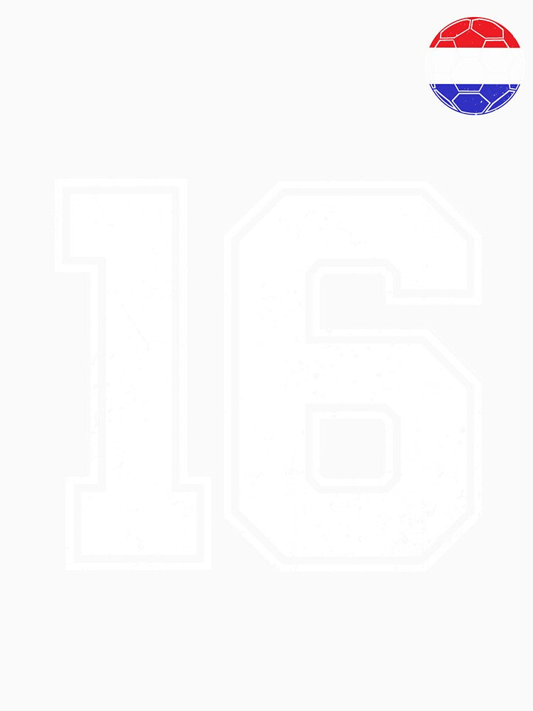 Netherlands Soccer Number 16 Vintage Sports Fan by LiviuGligoros