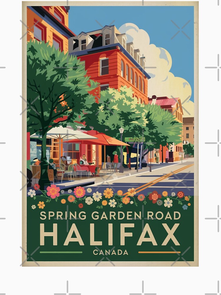 Halifax Vintage Travel Poster by TravelerRat