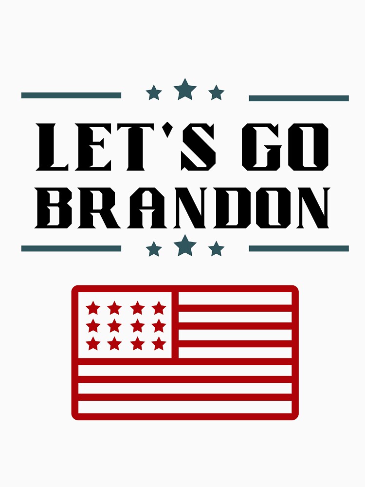 Let's Go Brandon Patriotic FJB Funny Political Men's Short Sleeve T-Shirt by MARCOS LILI