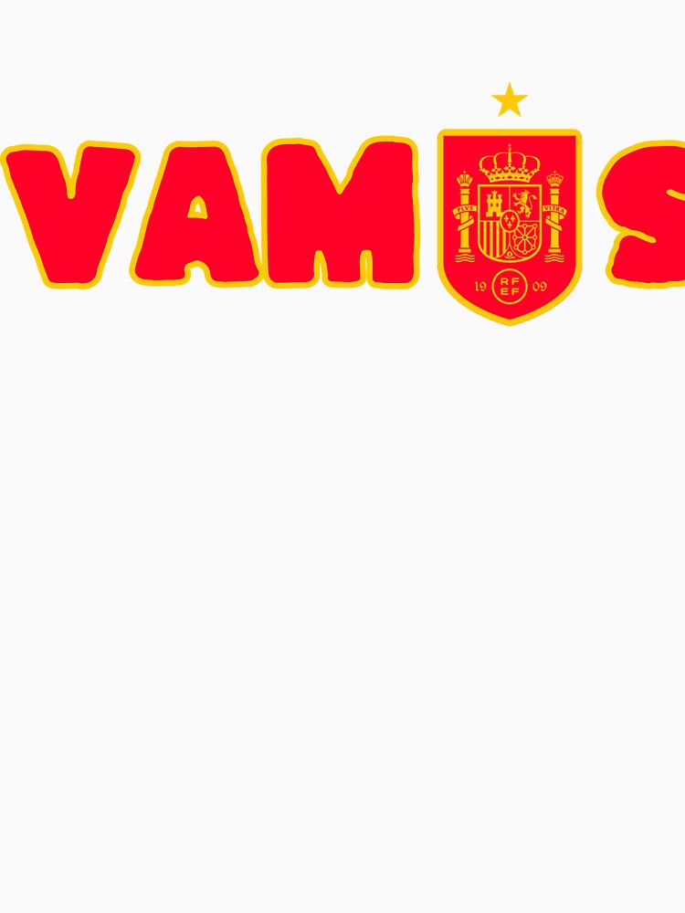 spain football team vamos fan t shirt by scabsecrete