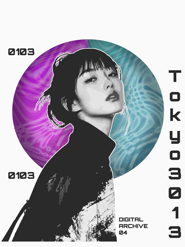 Tokyo 302 – Y2K Cyber Aesthetic Poster by janiasliz