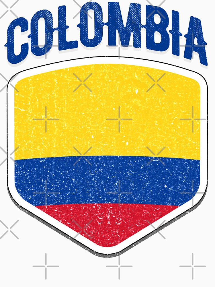 Colombia National Flag World Sport Stadium Fans T Shirt Supporter Jersey Football Cup TShirt by screenworks