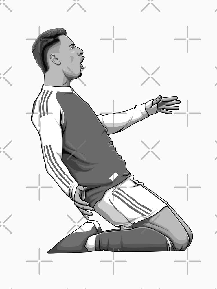 Gabriel Martinelli Black and White Version by Aldduardo