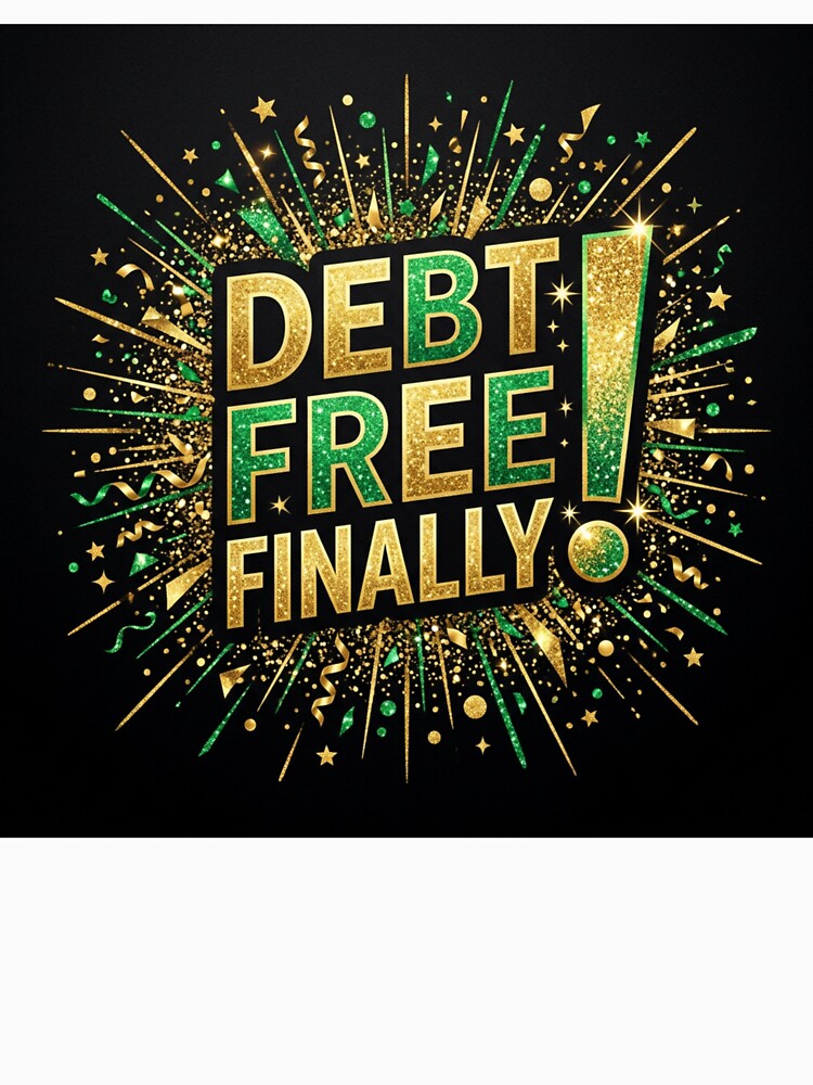 Debt Free Finally Shirt Debt Free Journey Celebration Gift Financial Freedom Tee by BrokeNoMoreCo