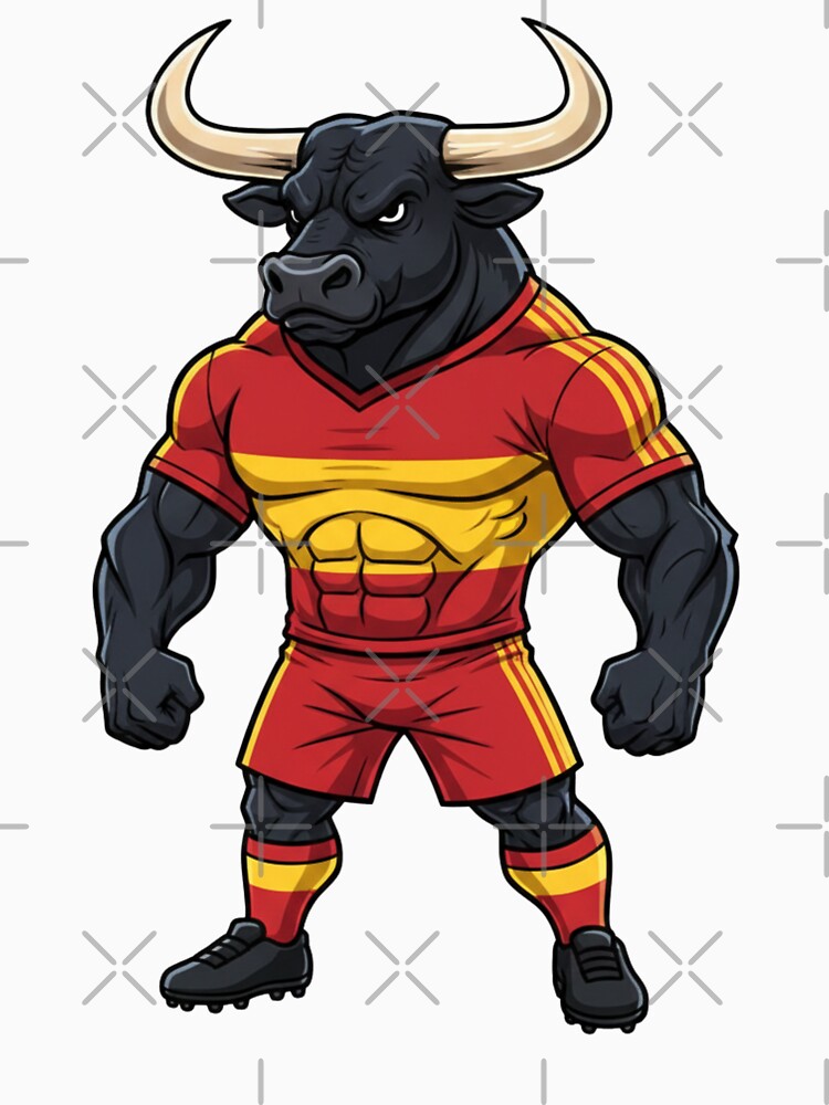 Powerful Spanish Bull Football Mascot 2026 by ArtByKatti