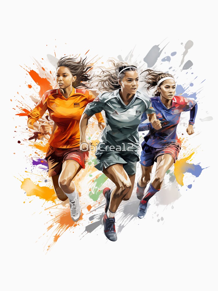 Speed and Color: The Art of Women's Football by ObjCrea123