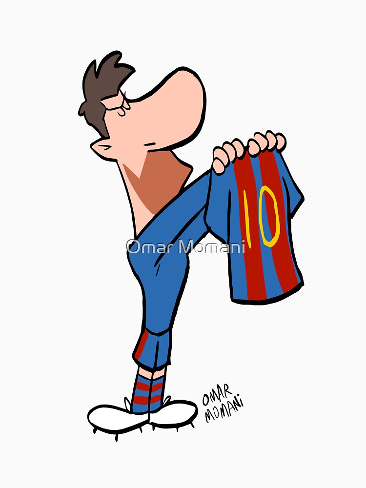 El Clásico Silence – Cartoon Messi by Omar Momani