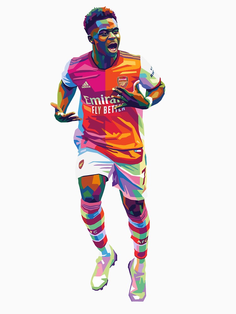 Wpap art Bukayo Saka Celebration by princejolin