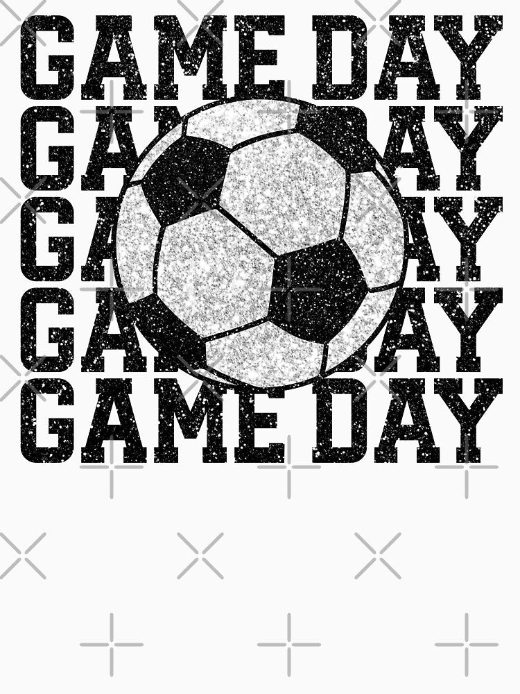 Game Day Silver Glitter Soccer Ball by hobbybox