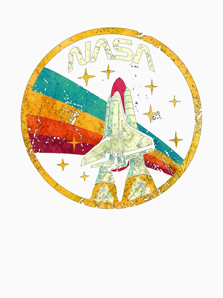 USA Space Agency Vintage Colors V03 T-Shirt_2546541 by KTY-NUSS