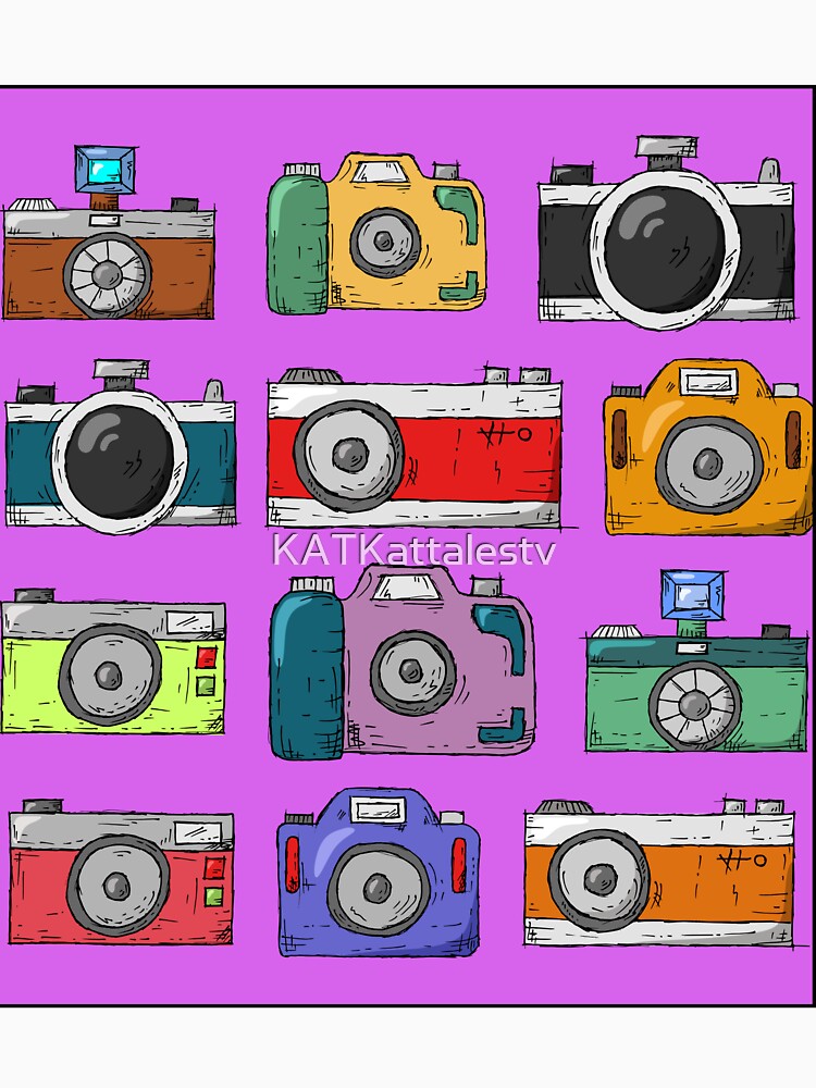 Cameras on Dark Pink by KATKattalestv