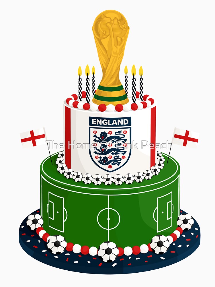 England World Cup 2026 Cake by The Home Of Pink Peach