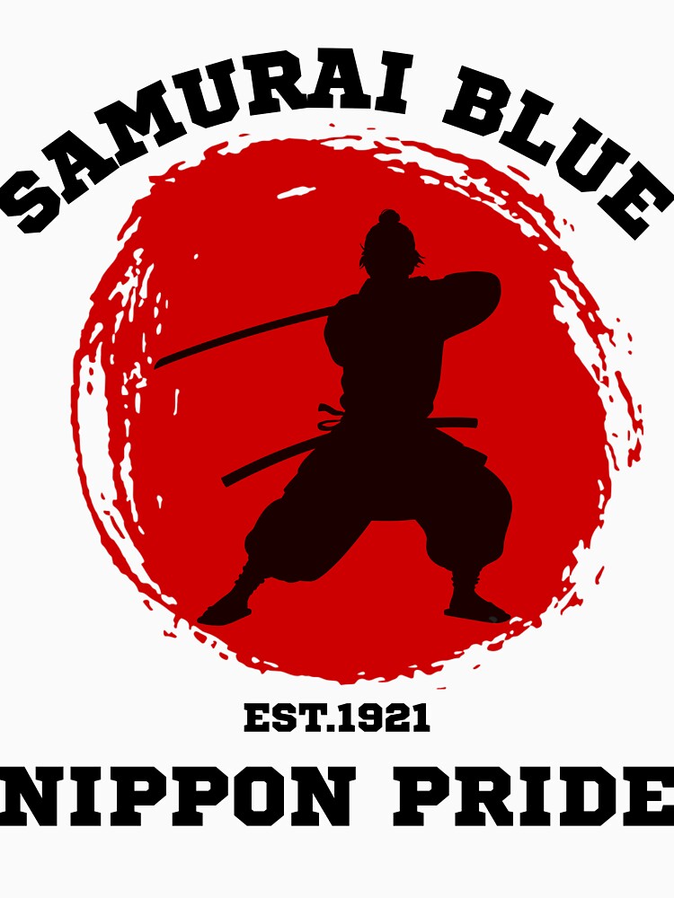 Samurai Blue Football Fan Graphic by WildTrace