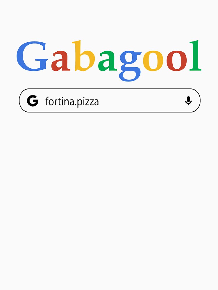 Gabagool Google fortina pizza Slim Fit T-Shirt by Flowertine