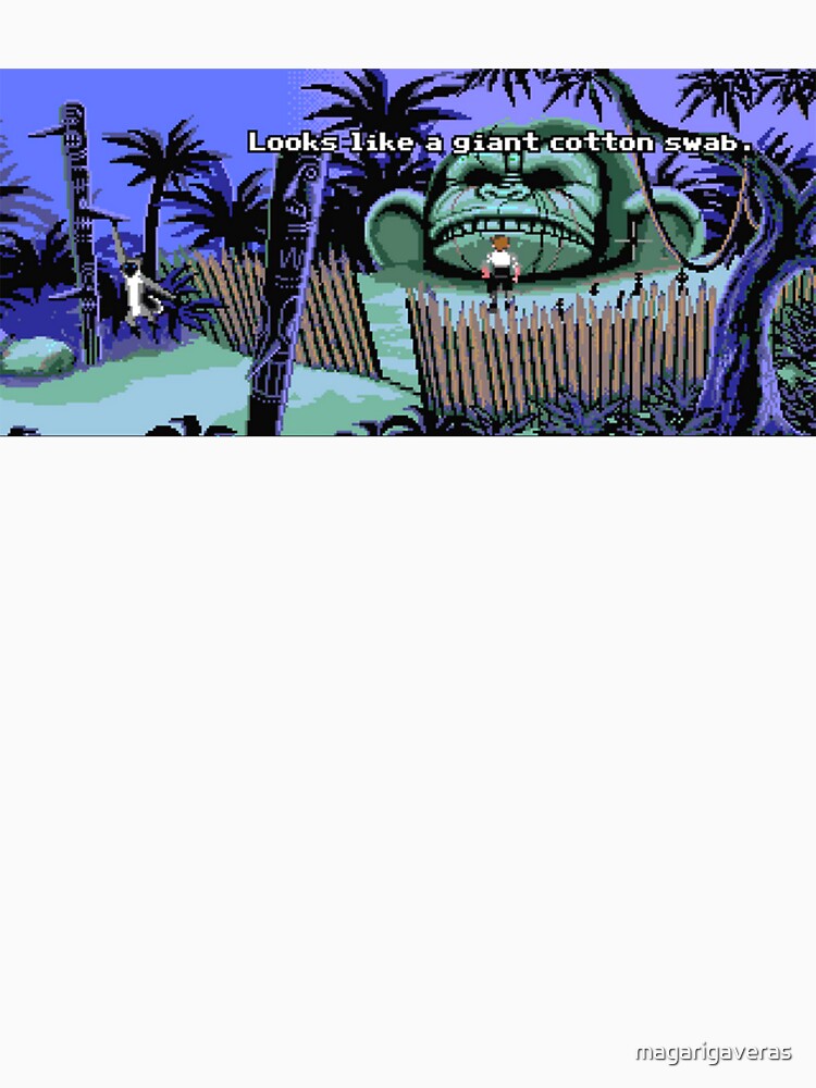Monkey island with giant cotton swab by magarigaveras