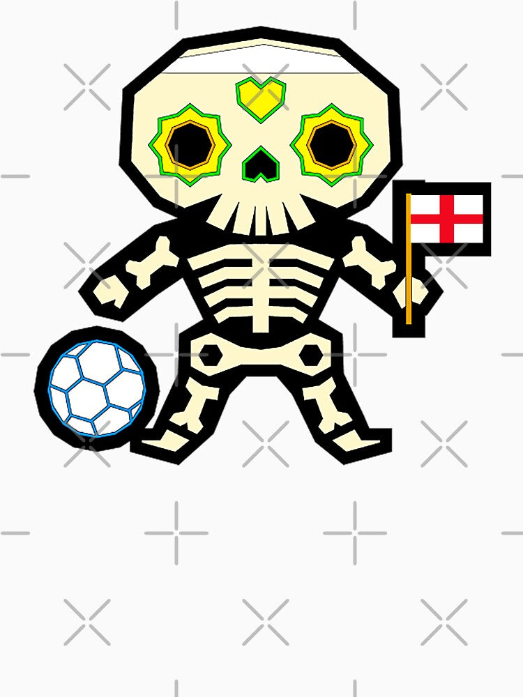 Soccer Team England Calaverita Sugar by the Zarock Shop