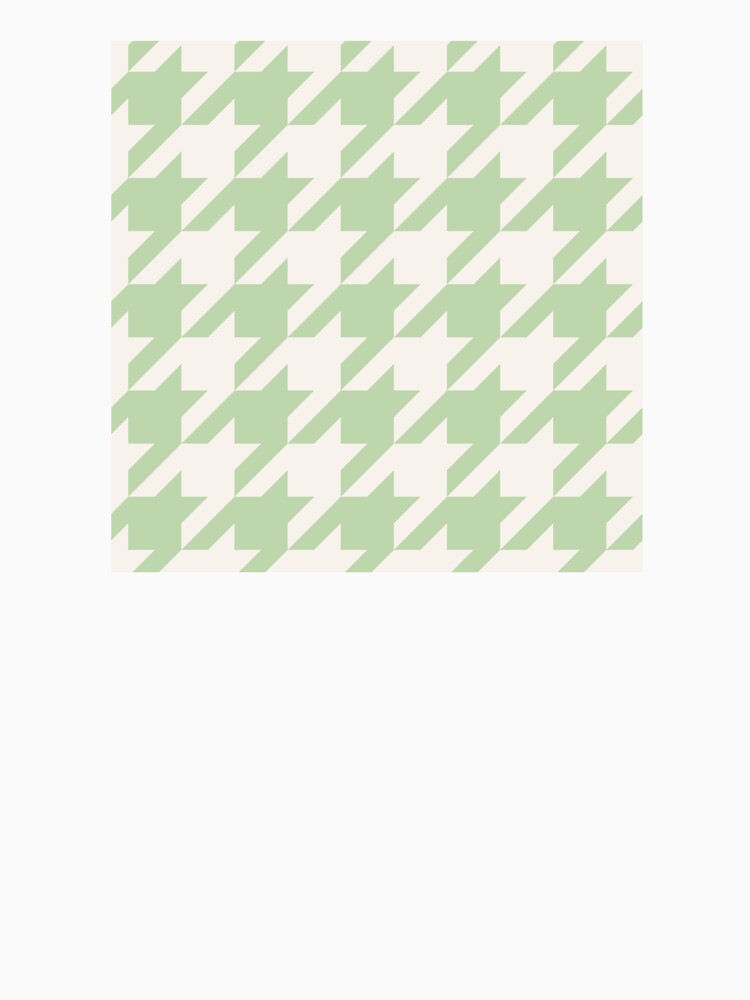 Mint Cream Houndstooth by curtjankadesign