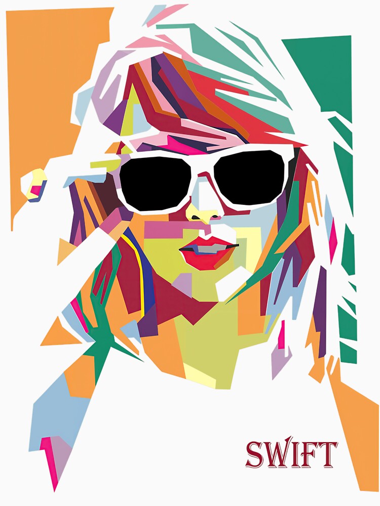 Colorful Pop Art Woman Portrait Retro Music Icon Aesthetic Classic T-Shirt by 2flowGifts