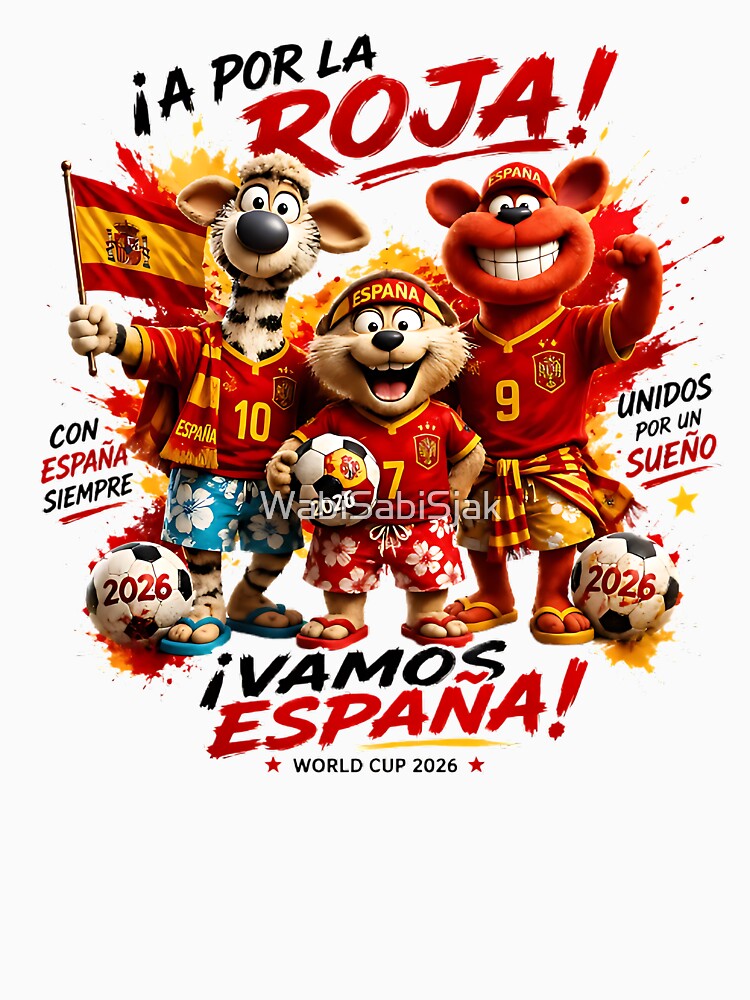 Vamos España – Spain Soccer Fans 2026 by WabiSabiSjak