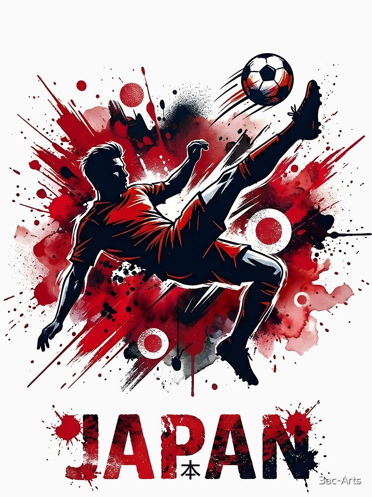 Japan Soccer Fan T-Shirt | Samurai Blue Football Pride Tee | Japanese Fan Gift 2026 by 3ac-Arts