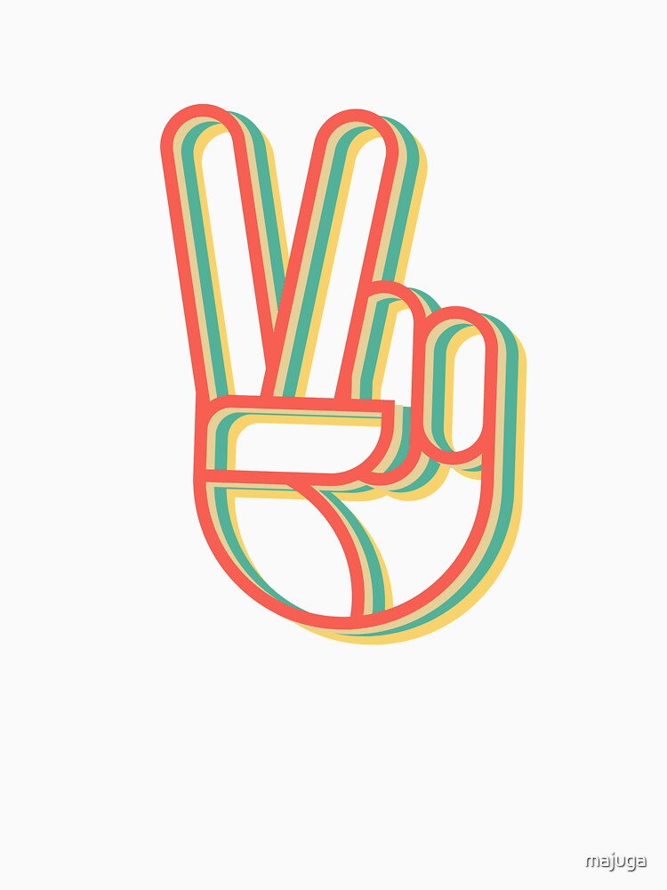 Retro Peace Love 60's 70's Hippie by majuga