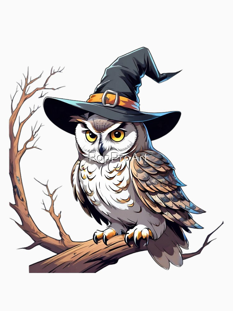 Halloween freedom with cartoon owls. by PopProArt