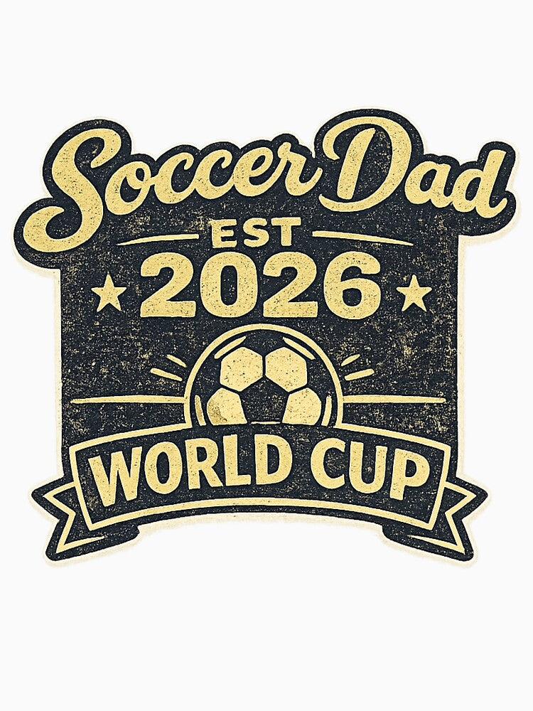 Soccer Dad Est. 2026 – Retro World Cup Soccer Fan T-Shirt by ArthUpscale