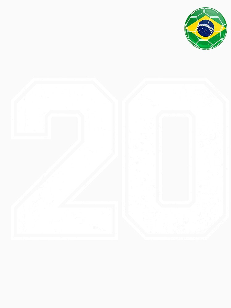 Number 20 Brazil Futbol Football Brazilian soccer Flag Jersey by RoyesButler