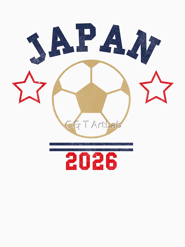 Japan 2026 — Vintage Soccer Tee by C & T ArtLab