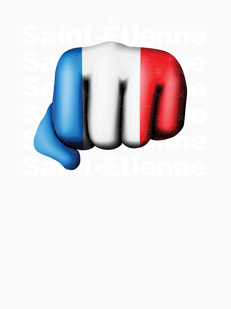 Strong Saint-Etienne French Fist France Flag by journe-esexton