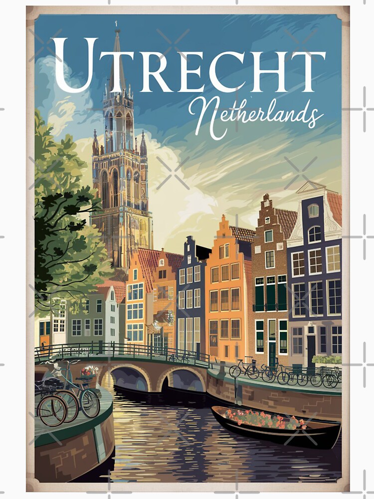 Utrecht Vintage Travel Poster by TravelerRat