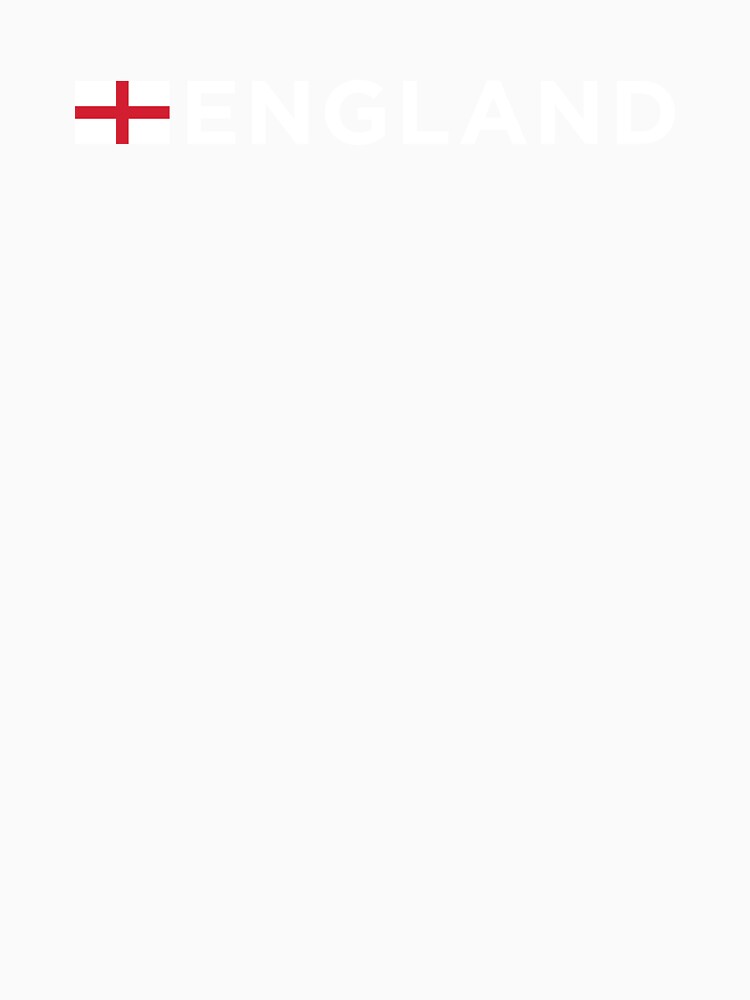England with Small Flag (White Text on Blue) by STUDIO-72