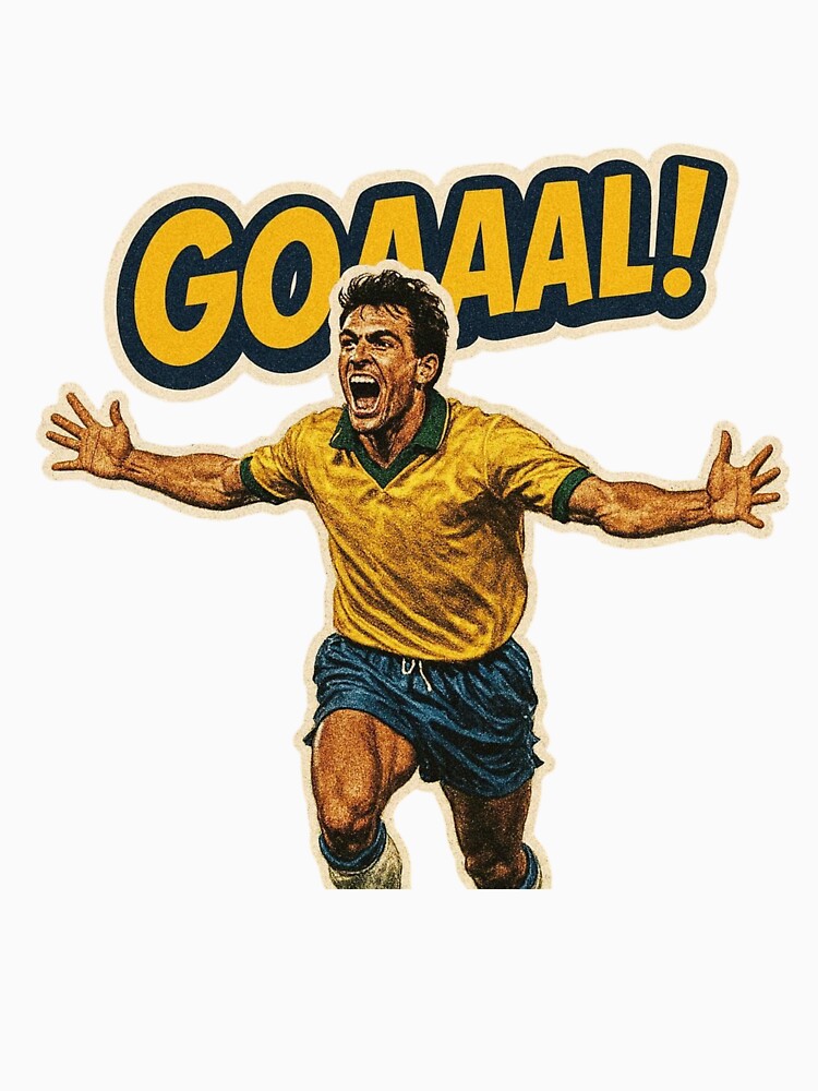 GOAAAL! Retro Football Celebration Sticker by BuiltFor90
