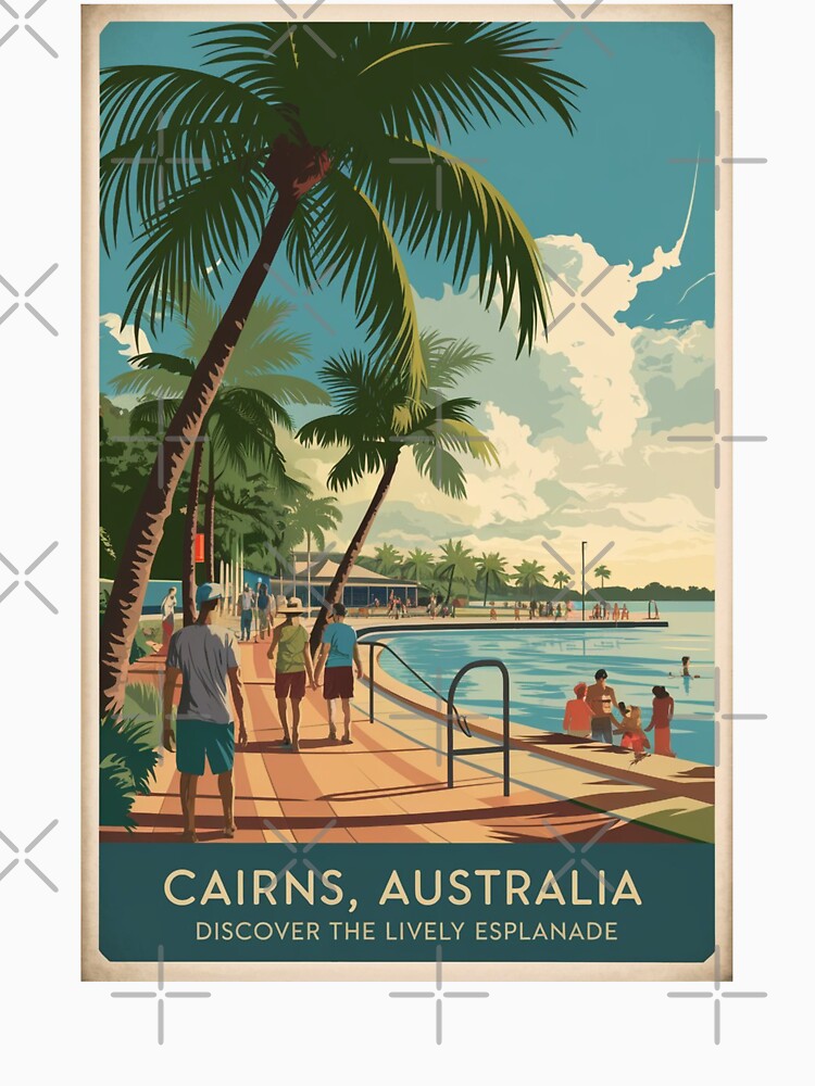 Cairns Vintage Travel Poster by TravelerRat