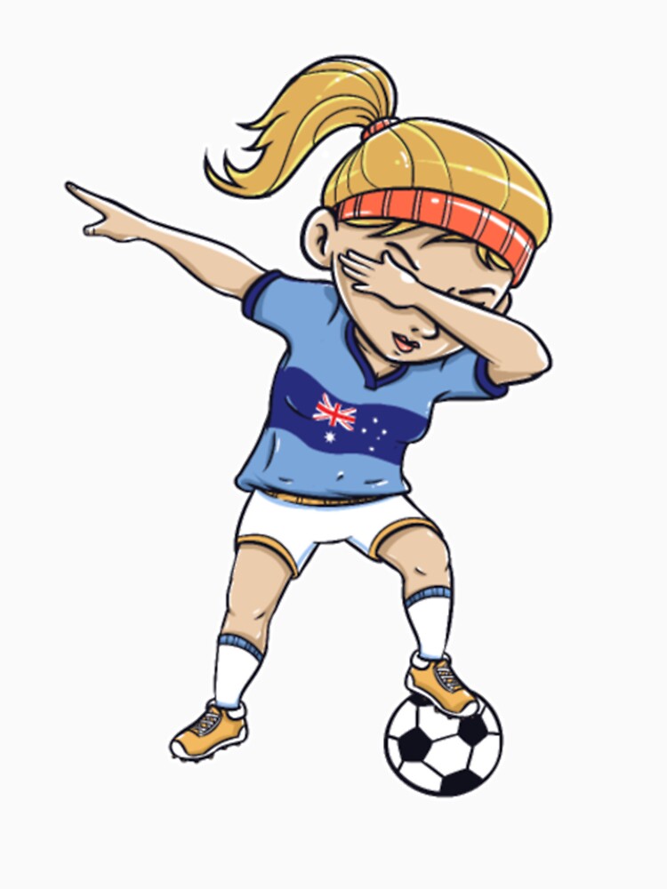 Dabbing Soccer Player Funny Australia Fan by shirtshue