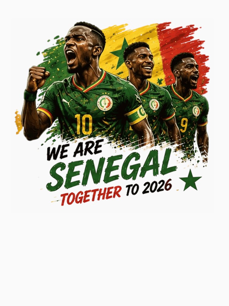 We Are Senegal Together to 2026 Football Design by Pixanova