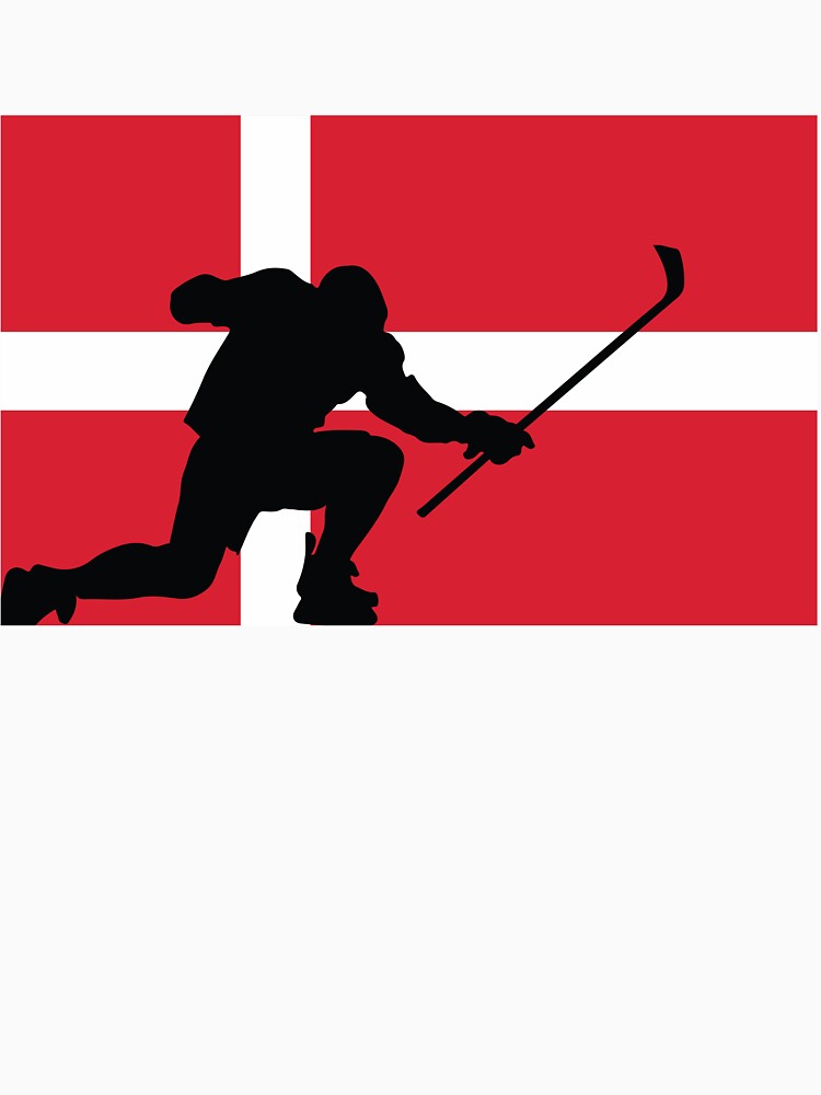 Hockey Denmark Silhouette Celebration by CanvasTee