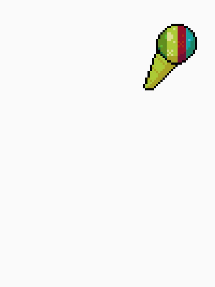 Pixel Rainbow Snow cone - pixel food art by LittleFoodShop