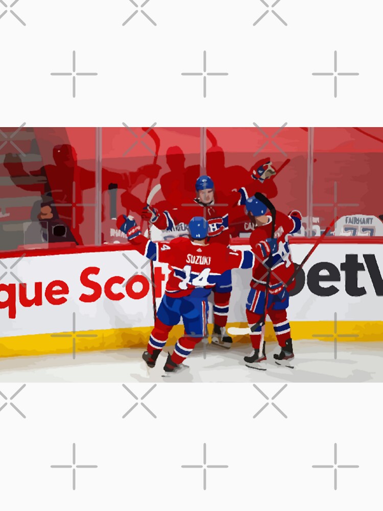 Montreal Canadiens Goal Celebration Painting by Positive Lad