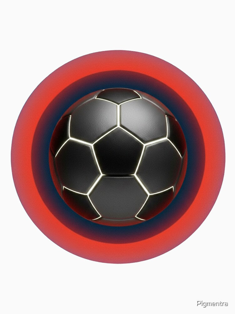 Neon Soccer Focus – Minimal Football Design by Pigmentra