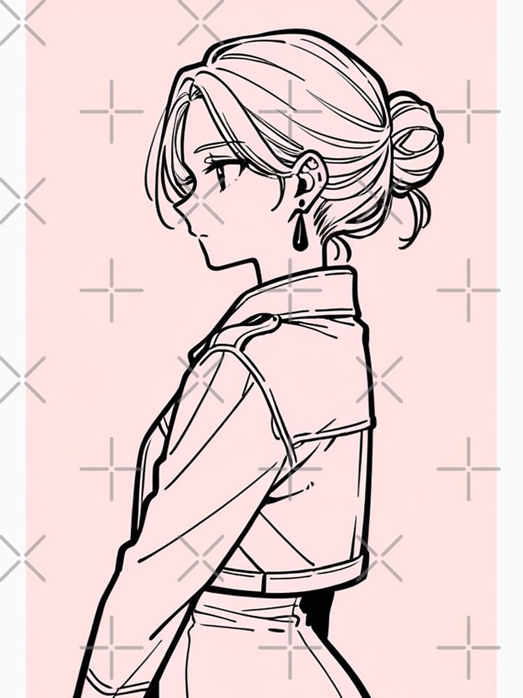 Fashion - silhouet woman grey bomber by AnimeShin