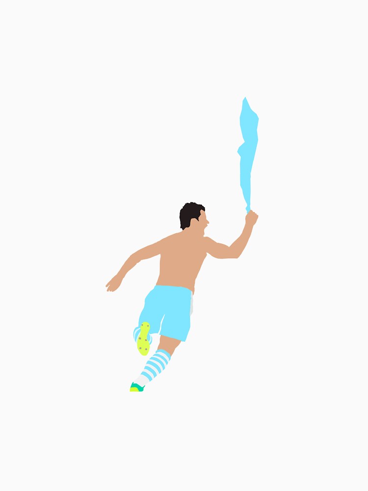 Sergio Aguero Iconic Goal Celebration by ImpresionPrint