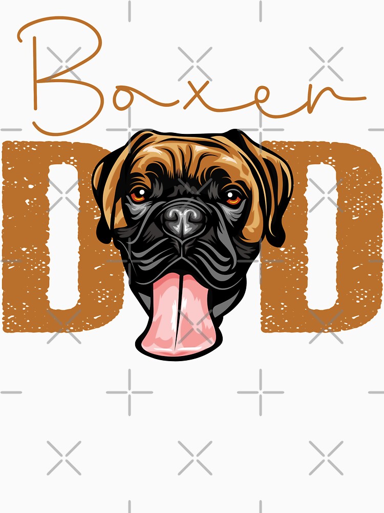 Boxer Dad, Dog Dad Shirt, Gift idea for Boxer owner, Slim Fit T-Shirt by ayotees