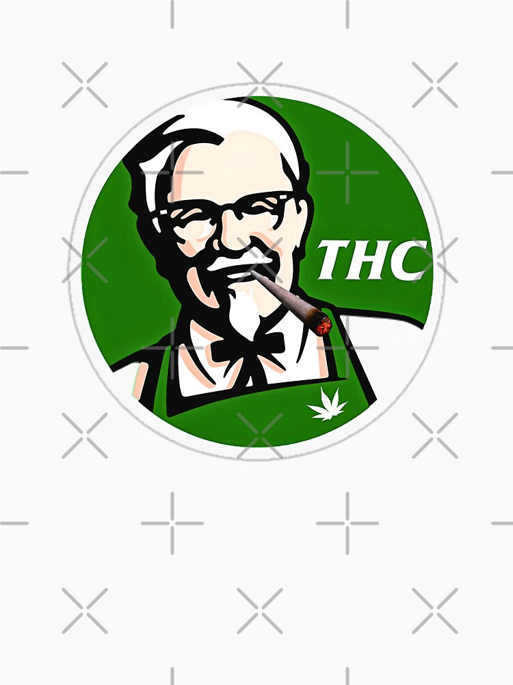 Kfc Parody Thc Weed Slim Fit, Basic Novelty, Graphics Female Cotton Printed Unique T, Hot Summer by EPOUJF