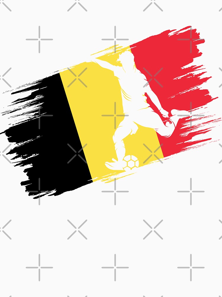 Belgium Flag Football Soccer Fan Jersey by xtocky