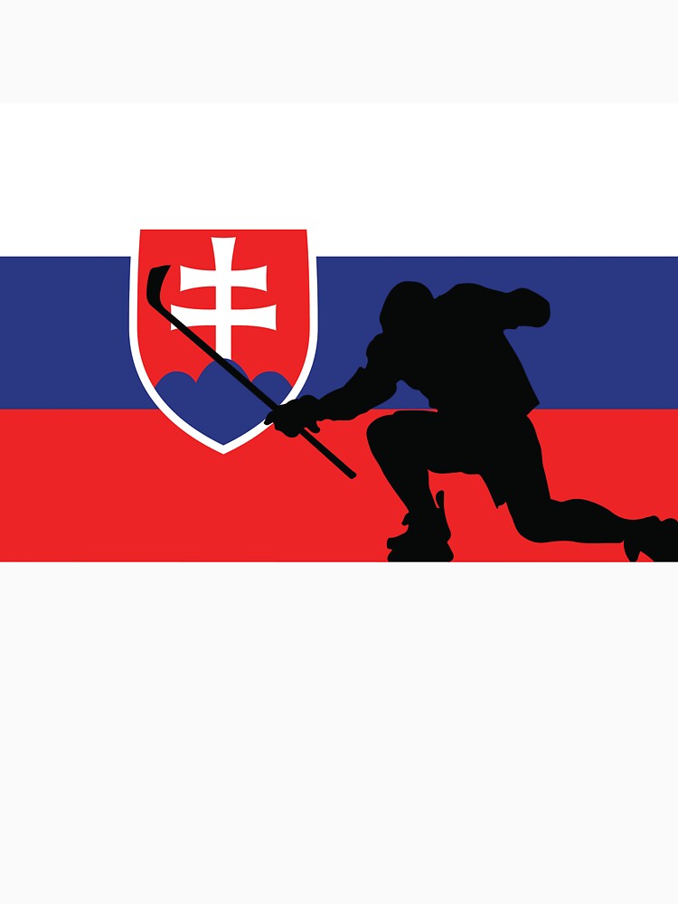 Slovakia Ice Hockey Silhouette Celebration by CanvasTee