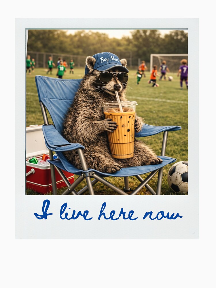 Funny Soccer Mom - I live here now - boy mom by loveforallages