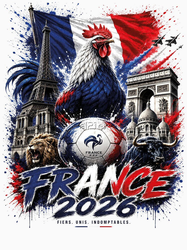 France 2026 Soccer Fan T-Shirt – French Rooster Football Supporter Tee, Patriotic France Fan Shirt, Vintage National Team Graphic by al21ex